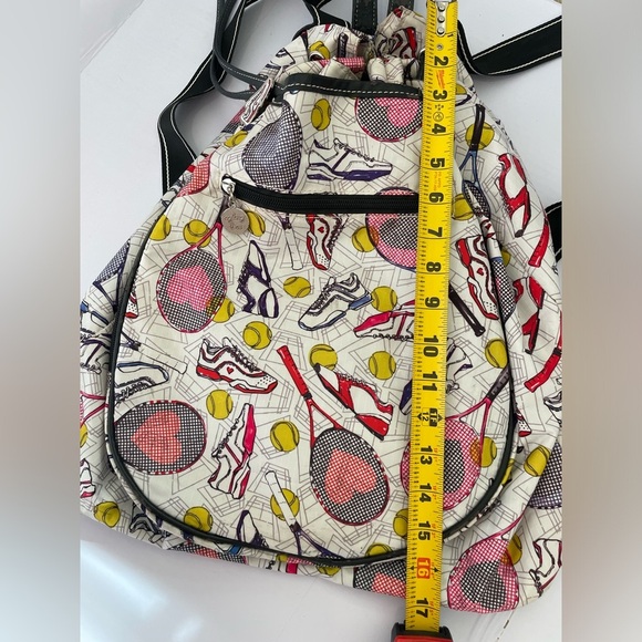 Sydney Love Sport Large Tennis Sport Backpack Racket Holder Pink White Blue - Picture 14 of 14
